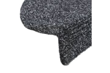 Selvklebende trappematter 10 stk 54x16x4cm nålestempel - Grå - Tekstiler - Tepper & Matter - Spesialmatte - Trappetepper