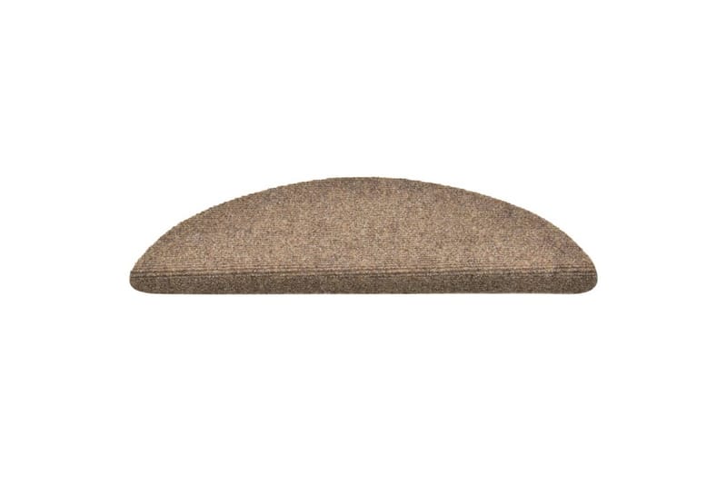 Selvklebende trappematter 10 stk 56x17x3cm nålestempel - Krem - Tekstiler - Tepper & Matter - Spesialmatte - Trappetepper