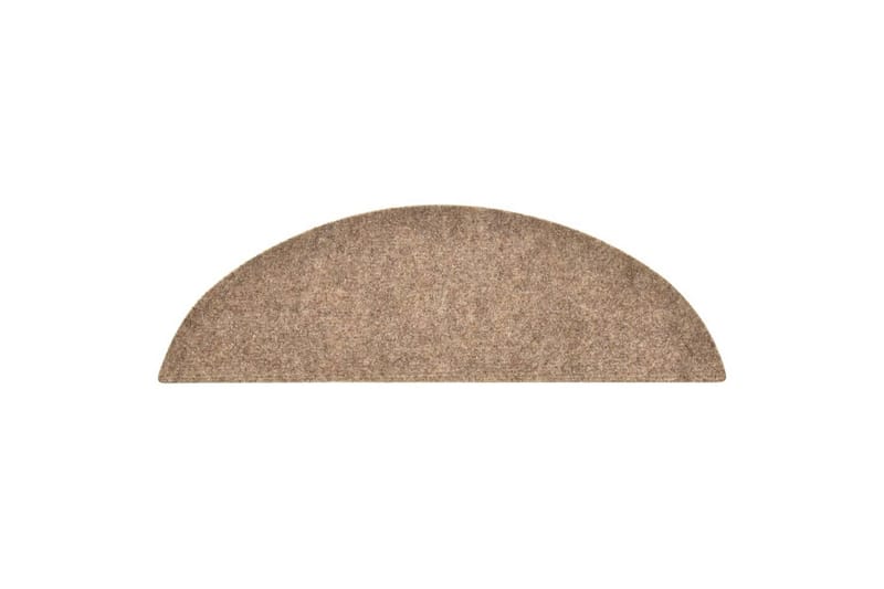 Selvklebende trappematter 10 stk 56x17x3cm nålestempel - Krem - Tekstiler - Tepper & Matter - Spesialmatte - Trappetepper