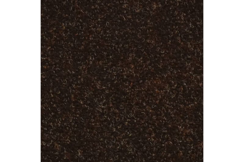 Selvklebende trappematter 10 stk brun 56x17x3cm nålestempel - Brun - Tekstiler - Tepper & Matter - Spesialmatte - Trappetepper