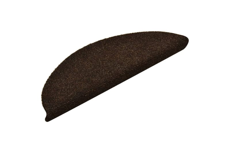 Selvklebende trappematter 10 stk brun 56x17x3cm nålestempel - Brun - Tekstiler - Tepper & Matter - Spesialmatte - Trappetepper