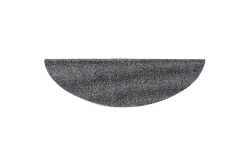 Selvklebende trappematter 10 stk lysegrå 54x16x4 cm - Grå - Tekstiler - Tepper & Matter - Spesialmatte - Trappetepper