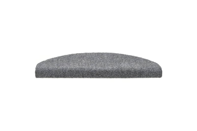 Selvklebende trappematter 10 stk lysegrå 65x21x4 cm - Grå - Tekstiler - Tepper & Matter - Spesialmatte - Trappetepper