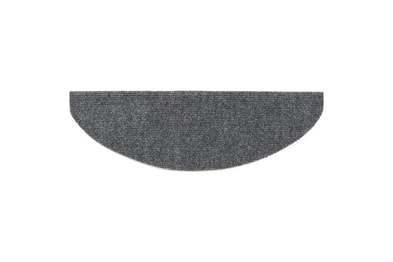 Selvklebende trappematter 10 stk lysegrå 65x21x4 cm - Grå - Tekstiler - Tepper & Matter - Spesialmatte - Trappetepper