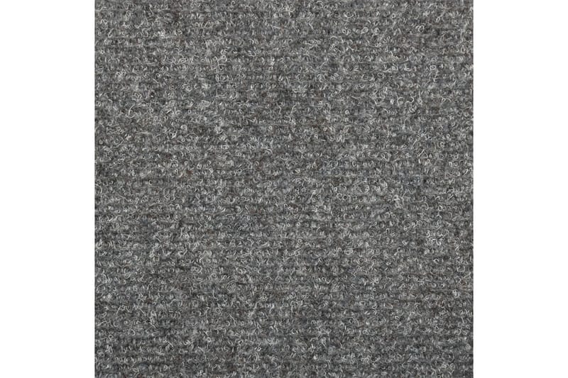 Selvklebende trappematter 10 stk lysegrå 65x25 cm - Grå - Tekstiler - Tepper & Matter - Spesialmatte - Trappetepper