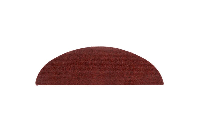 Selvklebende trappematter 10 stk rød 56x17x3cm nålestempel - Rød - Tekstiler - Tepper & Matter - Spesialmatte - Trappetepper