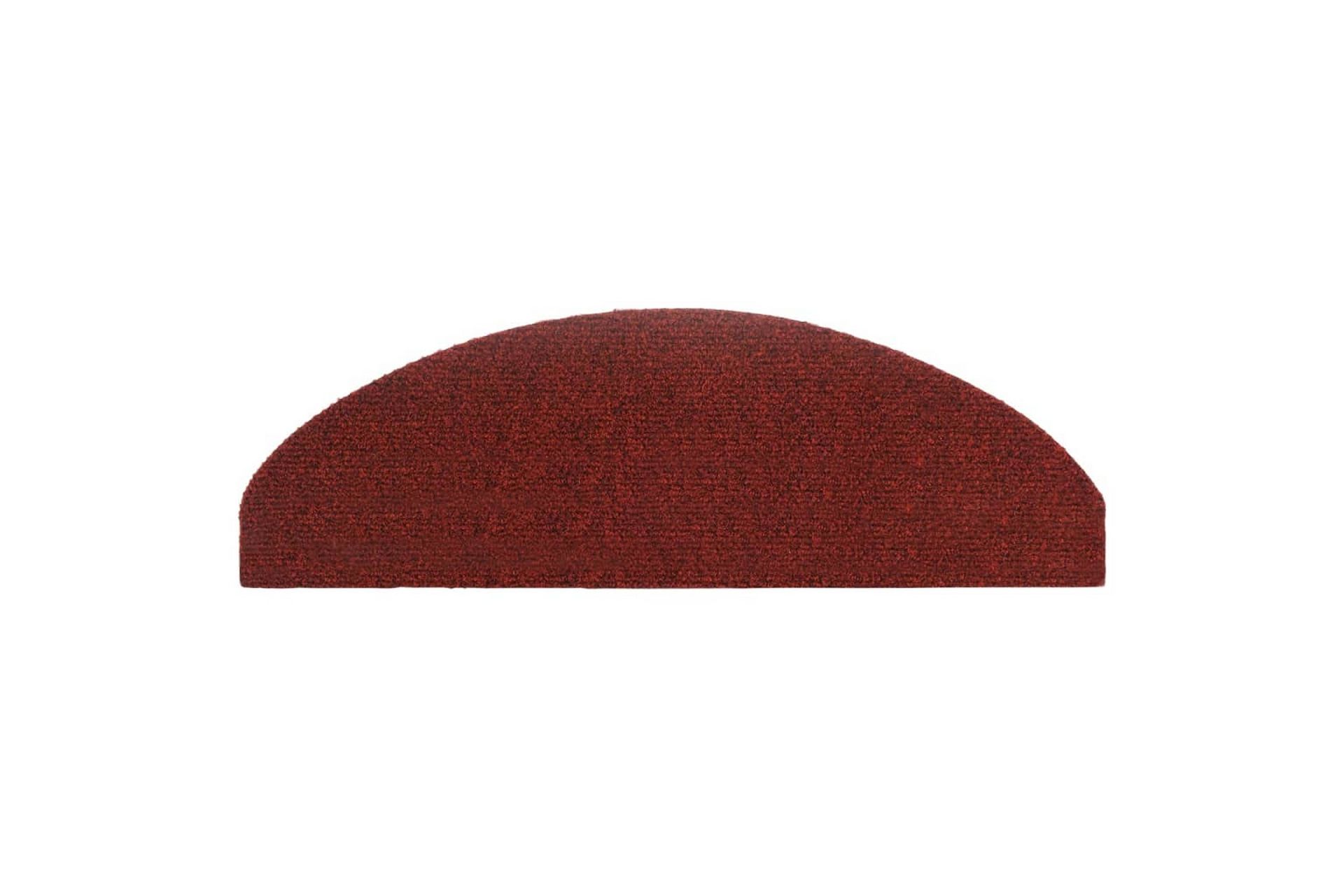 Selvklebende trappematter 10 stk rød 65x21x4 cm nålestempel - Rød - Tekstiler - Tepper & Matter - Spesialmatte - Trappetepper