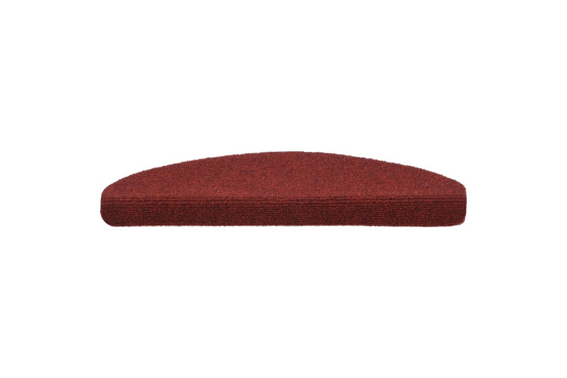 Selvklebende trappematter 10 stk rød 65x21x4 cm nålestempel - Rød - Tekstiler - Tepper & Matter - Spesialmatte - Trappetepper