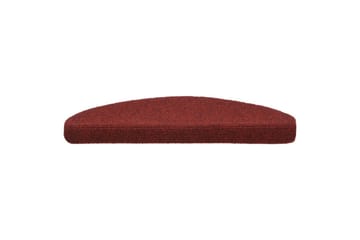 Selvklebende trappematter 10 stk rød 65x21x4 cm nålestempel - Rød - Tekstiler - Tepper & Matter - Spesialmatte - Trappetepper