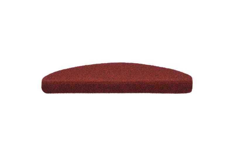 Selvklebende trappematter 10 stk rød 65x21x4 cm nålestempel - Rød - Tekstiler - Tepper & Matter - Spesialmatte - Trappetepper