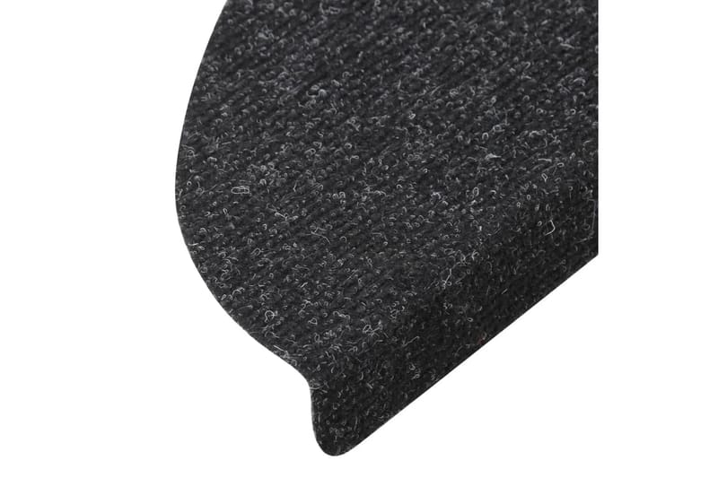 Selvklebende trappematter 15 stk 56x20 cm antrasitt - Antrasittgrå - Tekstiler - Tepper & Matter - Spesialmatte - Trappetepper