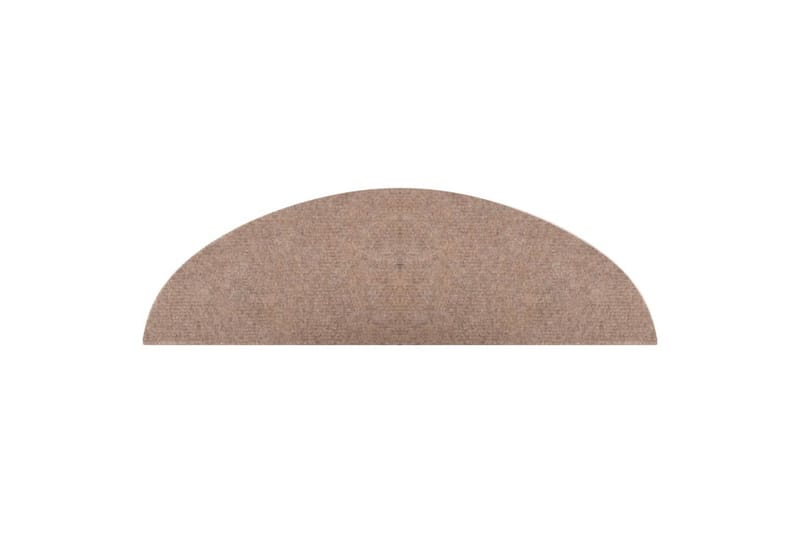 Selvklebende trappematter 15 stk 56x20 cm beige - Beige - Tekstiler - Tepper & Matter - Spesialmatte - Trappetepper