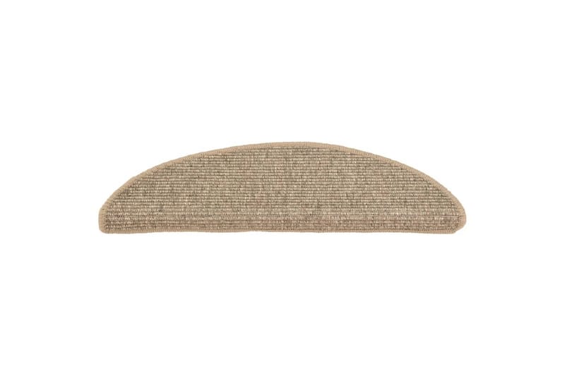Selvklebende trappematter 15 stk 56x20 cm mörk beige - Beige - Tekstiler - Tepper & Matter - Spesialmatte - Trappetepper