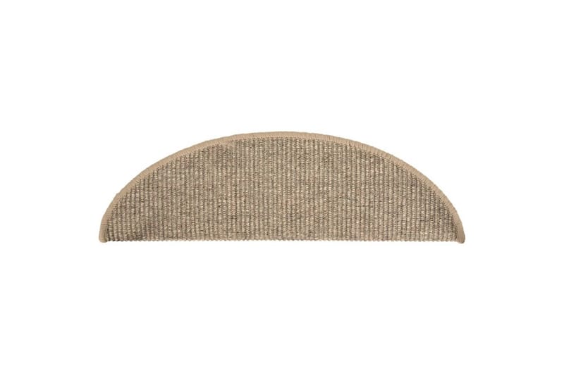 Selvklebende trappematter 15 stk 56x20 cm mörk beige - Beige - Tekstiler - Tepper & Matter - Spesialmatte - Trappetepper