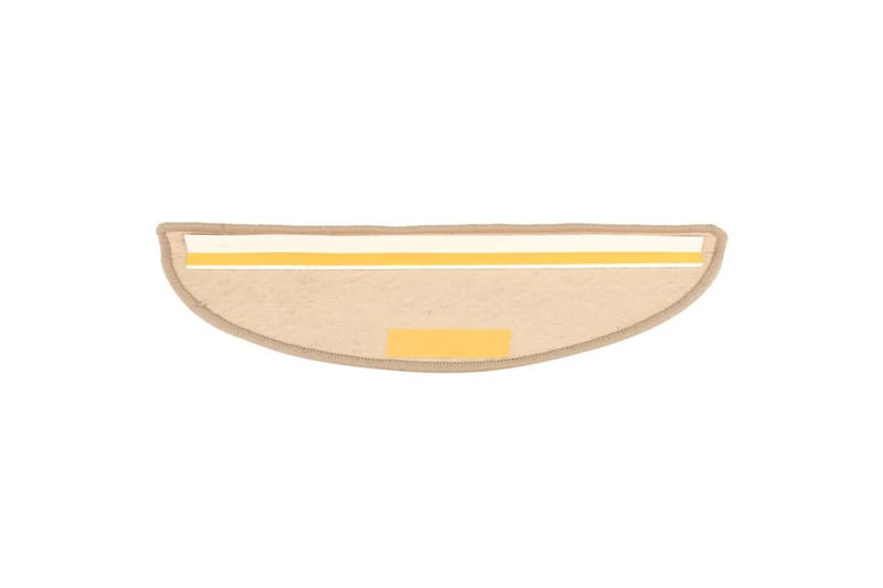 Selvklebende trappematter 15 stk 56x20 cm mörk beige - Beige - Tekstiler - Tepper & Matter - Spesialmatte - Trappetepper