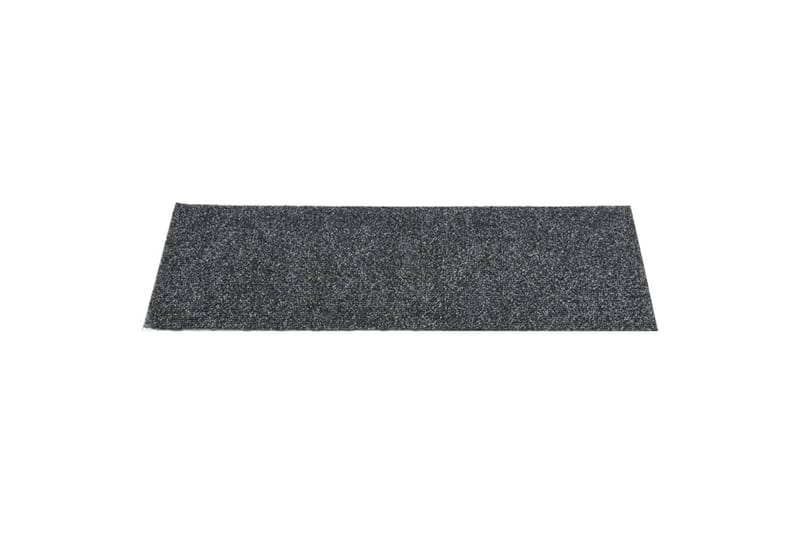 Selvklebende trappematter 15 stk 60x25 cm grå - Grå - Tekstiler - Tepper & Matter - Spesialmatte - Trappetepper