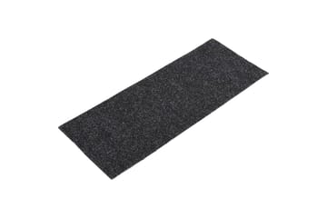 Selvklebende trappematter 15 stk 60x25 cm svart - Svart - Tekstiler - Tepper & Matter - Spesialmatte - Trappetepper