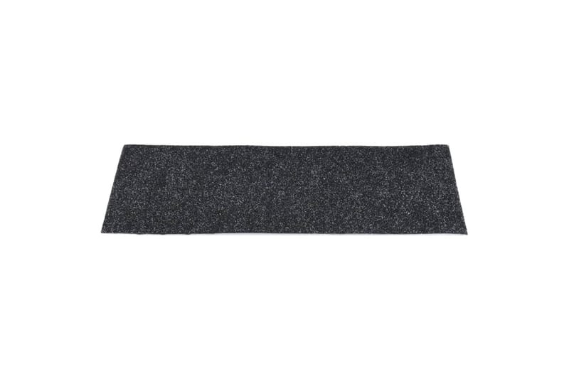 Selvklebende trappematter 15 stk 60x25 cm svart - Svart - Tekstiler - Tepper & Matter - Spesialmatte - Trappetepper