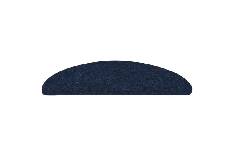 Selvklebende trappematter 15 stk 65x26 cm blå - Blå - Tekstiler - Tepper & Matter - Spesialmatte - Trappetepper