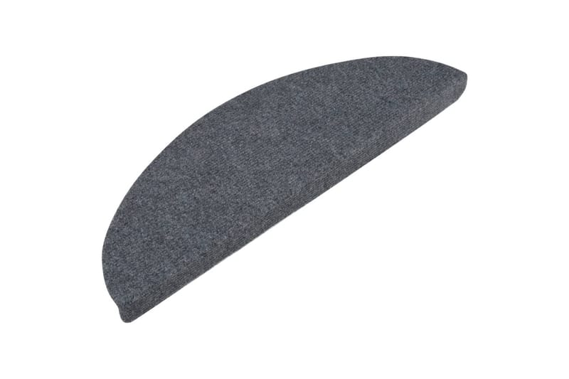 Selvklebende trappematter 15 stk 65x26 cm grå - Grå - Tekstiler - Tepper & Matter - Spesialmatte - Trappetepper