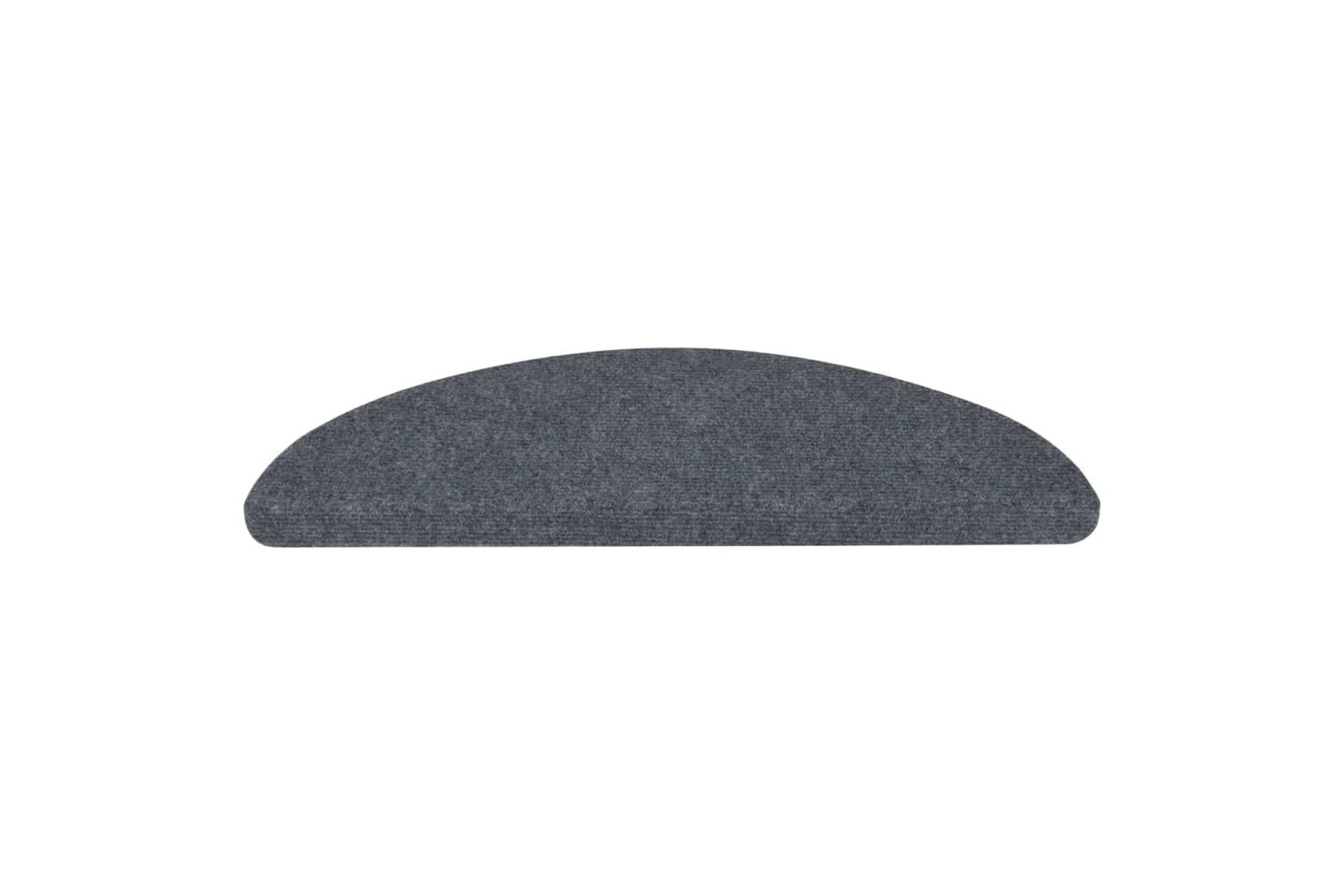 Selvklebende trappematter 15 stk 65x26 cm grå - Grå - Tekstiler - Tepper & Matter - Spesialmatte - Trappetepper