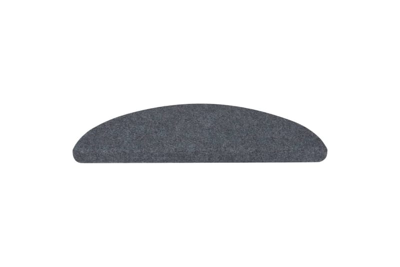 Selvklebende trappematter 15 stk 65x26 cm grå - Grå - Tekstiler - Tepper & Matter - Spesialmatte - Trappetepper