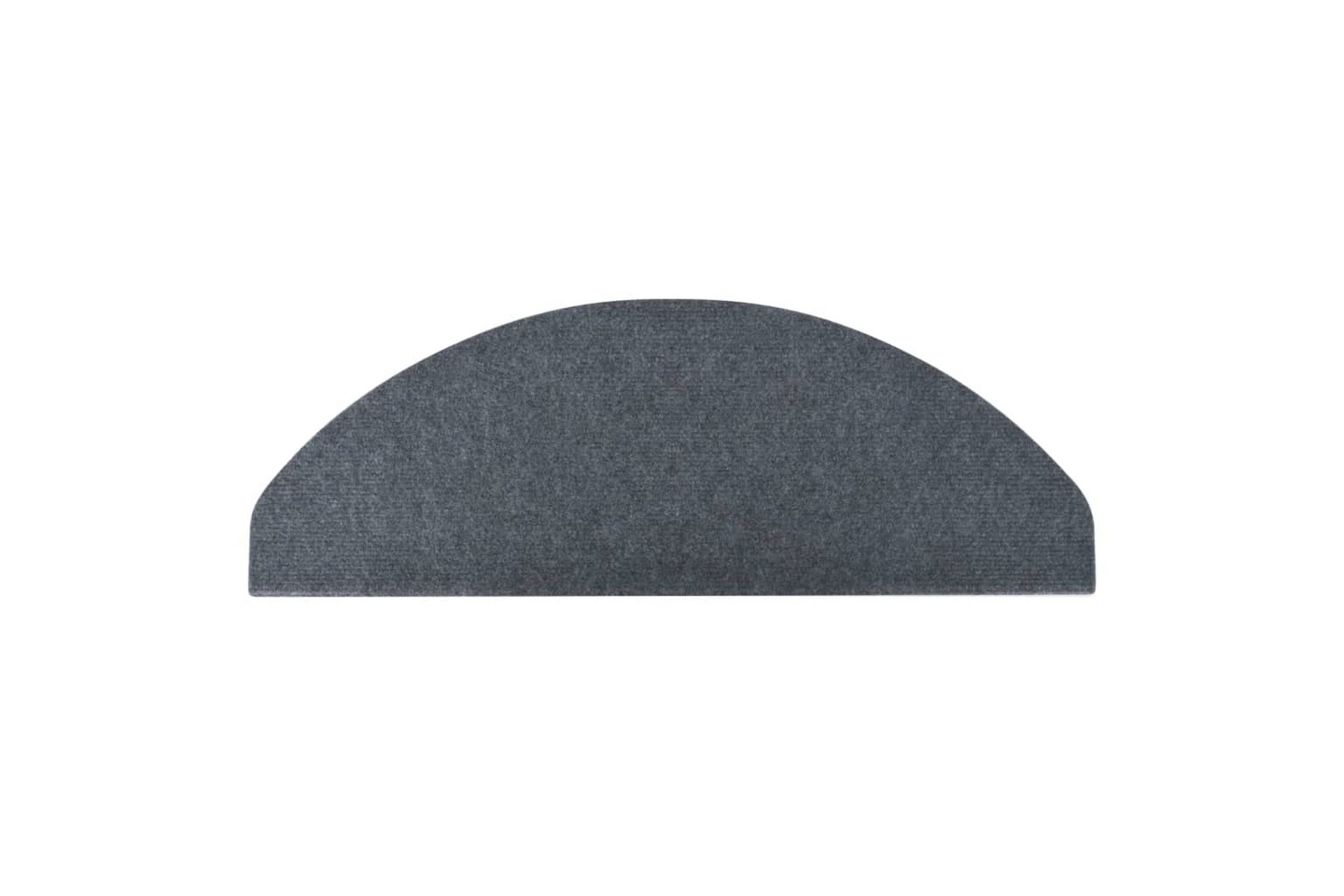 Selvklebende trappematter 15 stk 65x26 cm grå - Grå - Tekstiler - Tepper & Matter - Spesialmatte - Trappetepper