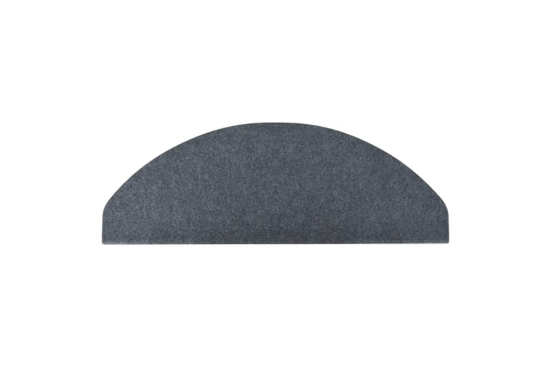 Selvklebende trappematter 15 stk 65x26 cm grå - Grå - Tekstiler - Tepper & Matter - Spesialmatte - Trappetepper