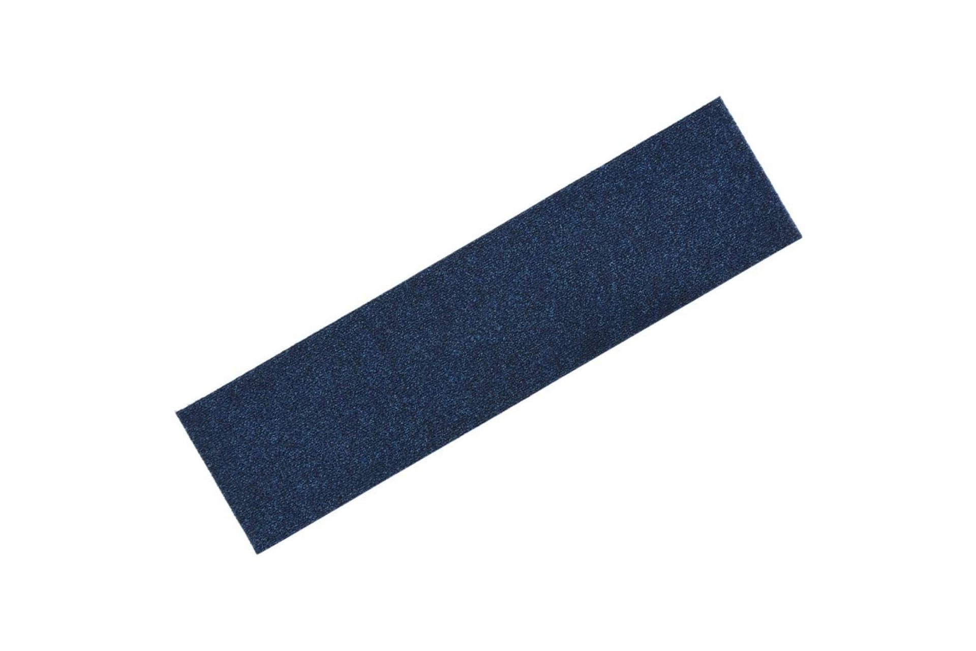 Selvklebende trappematter 15 stk 76x20 cm blå - Blå - Tekstiler - Tepper & Matter - Spesialmatte - Trappetepper