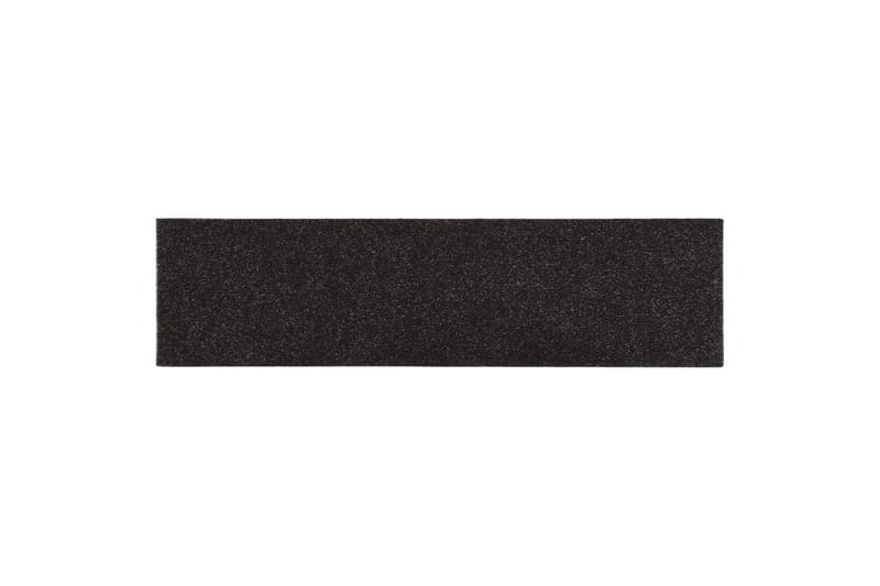 Selvklebende trappematter 15 stk 76x20 cm brun - Brun - Tekstiler - Tepper & Matter - Spesialmatte - Trappetepper