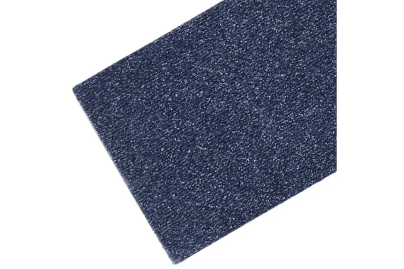 Selvklebende trappematter 15 stk 76x20 cm gråblå - Grå - Tekstiler - Tepper & Matter - Spesialmatte - Trappetepper