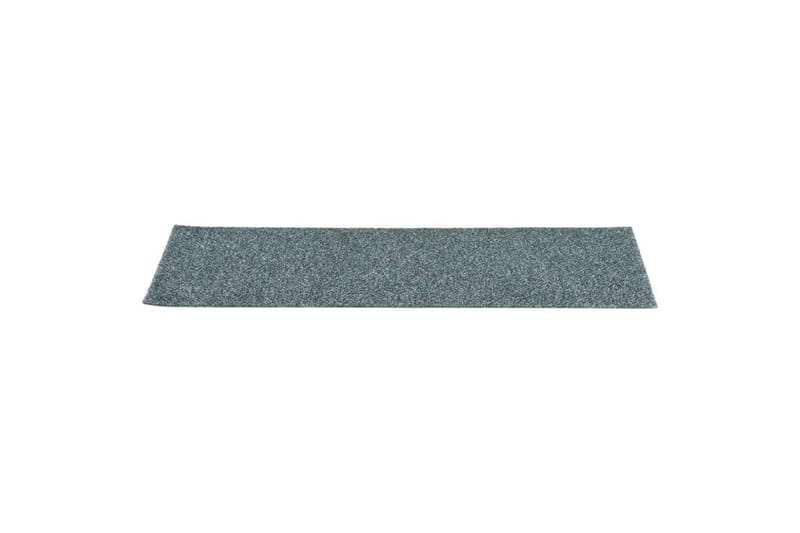 Selvklebende trappematter 15 stk 76x20 cm grønn - grønn - Tekstiler - Tepper & Matter - Spesialmatte - Trappetepper