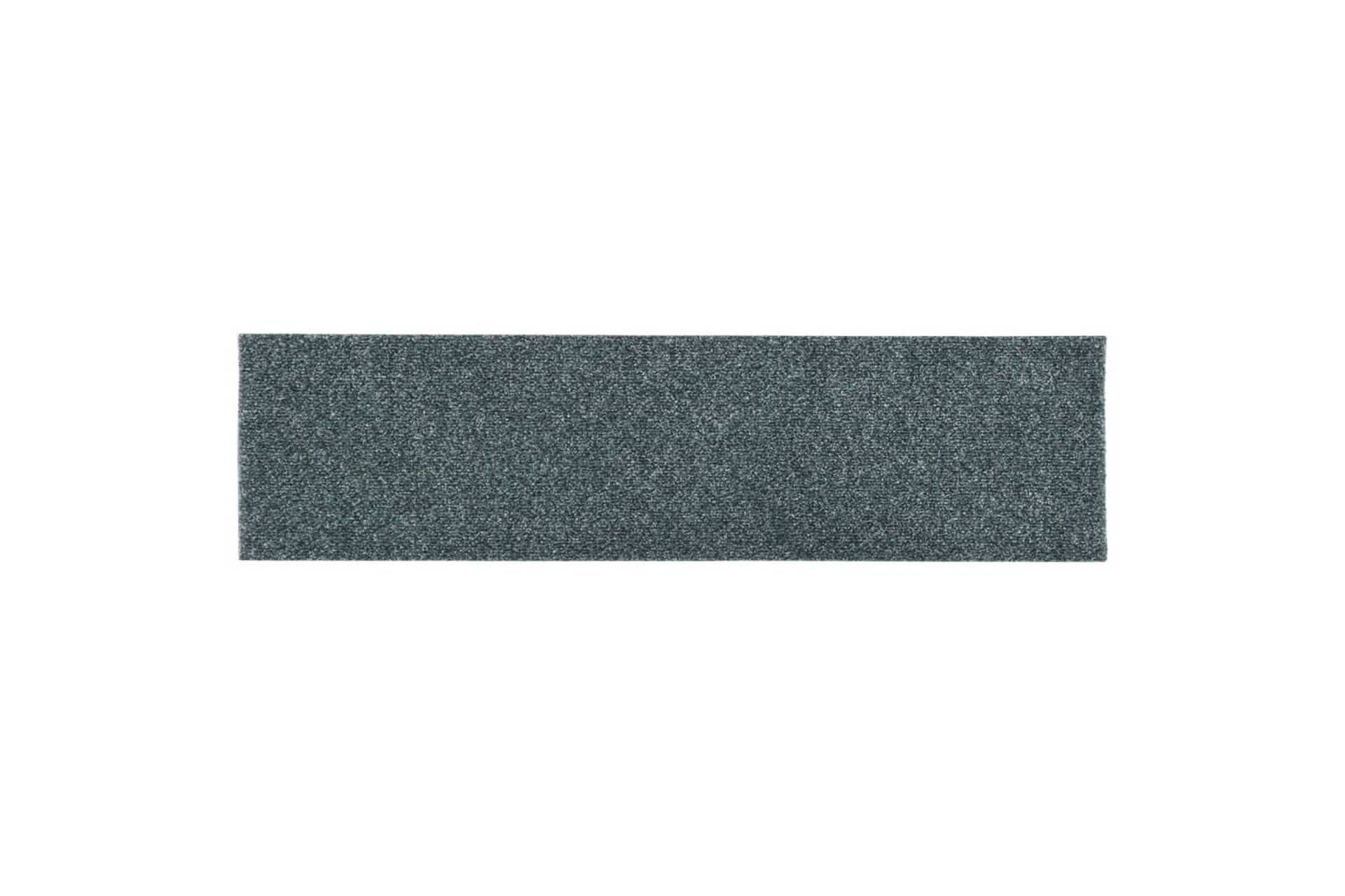 Selvklebende trappematter 15 stk 76x20 cm grønn - grønn - Tekstiler - Tepper & Matter - Spesialmatte - Trappetepper