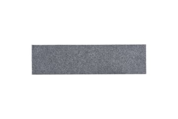Selvklebende trappematter 15 stk 76x20 cm lysegrå - Grå - Tekstiler - Tepper & Matter - Spesialmatte - Trappetepper