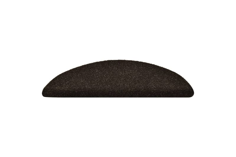 Selvklebende trappematter 15 stk brun 56x17x3 cm nålestempel - Brun - Tekstiler - Tepper & Matter - Spesialmatte - Trappetepper