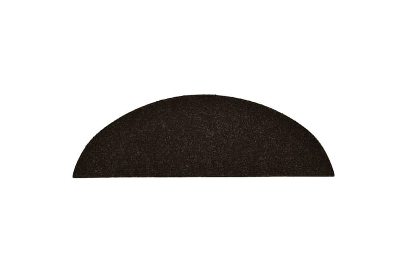 Selvklebende trappematter 15 stk brun 56x17x3 cm nålestempel - Brun - Tekstiler - Tepper & Matter - Spesialmatte - Trappetepper