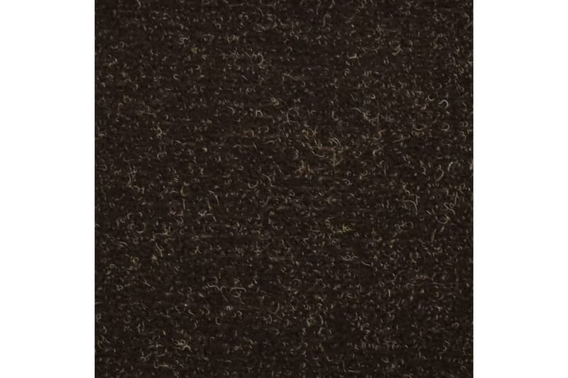 Selvklebende trappematter 15 stk brun 65x21x4 cm nålestempel - Brun - Tekstiler - Tepper & Matter - Spesialmatte - Trappetepper