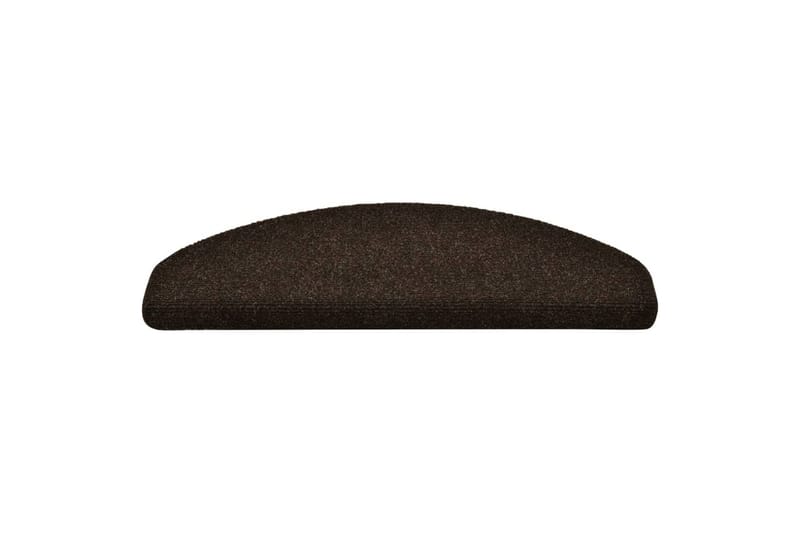Selvklebende trappematter 15 stk brun 65x21x4 cm nålestempel - Brun - Tekstiler - Tepper & Matter - Spesialmatte - Trappetepper