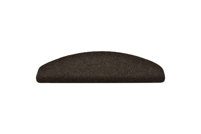 Selvklebende trappematter 15 stk brun 65x21x4 cm nålestempel - Brun - Tekstiler - Tepper & Matter - Spesialmatte - Trappetepper