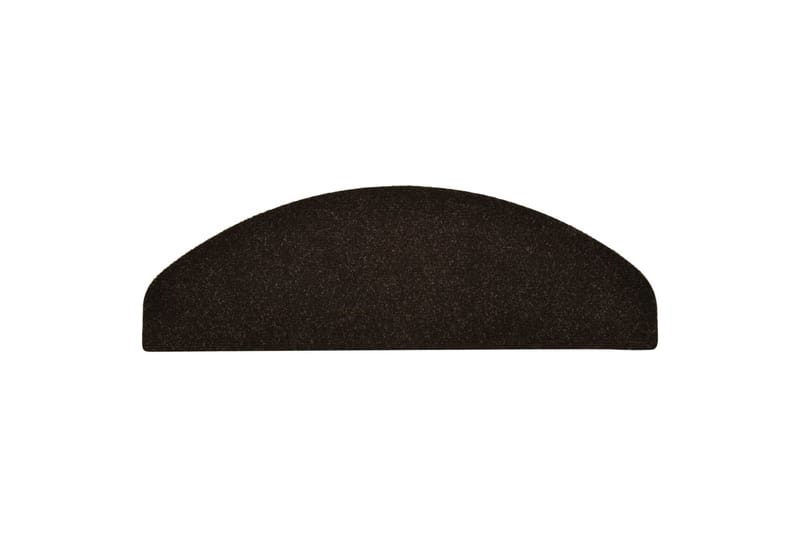 Selvklebende trappematter 15 stk brun 65x21x4 cm nålestempel - Brun - Tekstiler - Tepper & Matter - Spesialmatte - Trappetepper