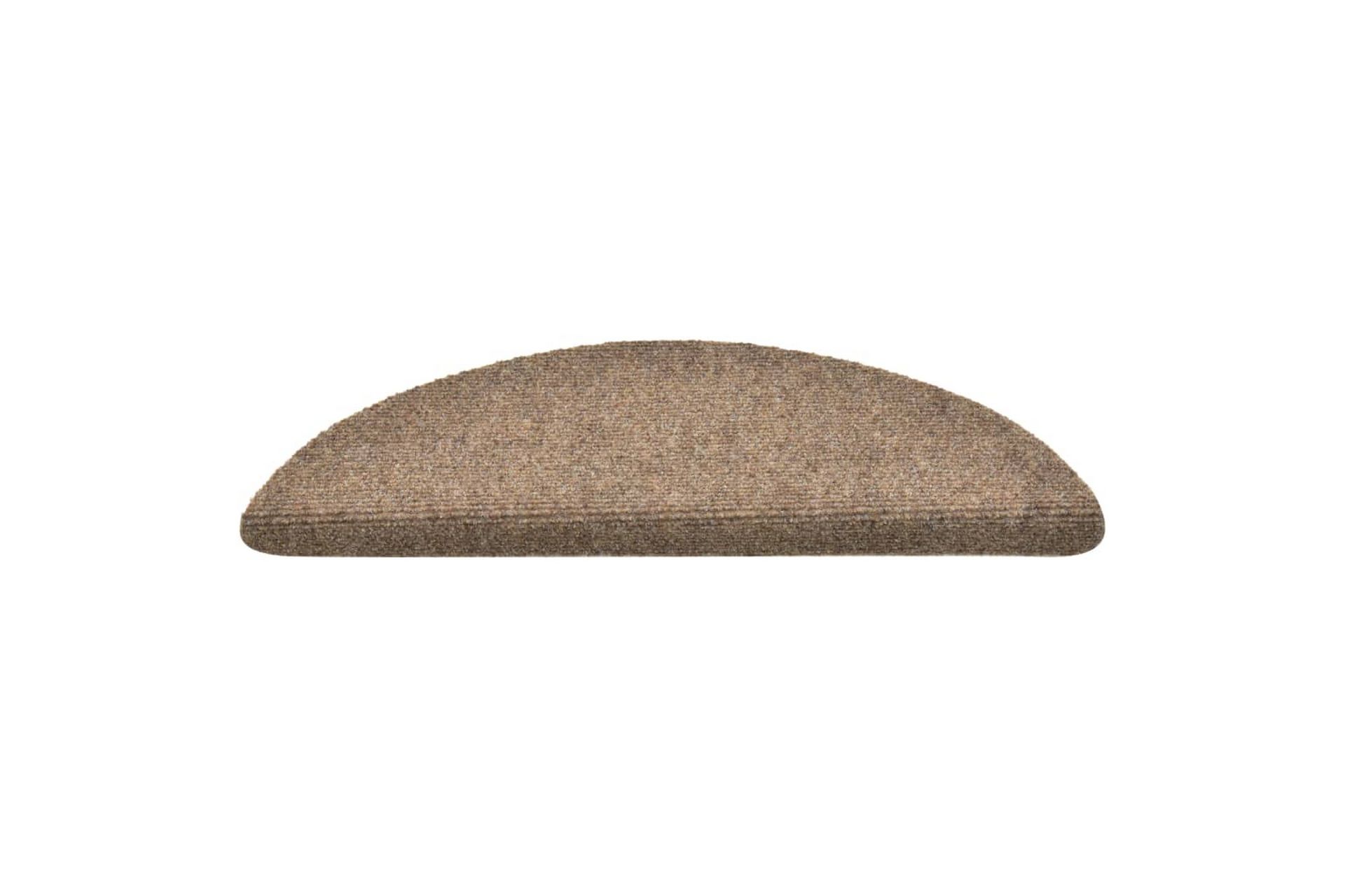 Selvklebende trappematter 15 stk krem 56x17x3cm nålestempel - Krem - Tekstiler - Tepper & Matter - Spesialmatte - Trappetepper