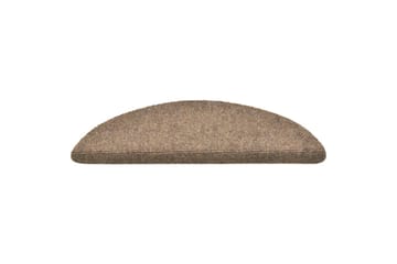 Selvklebende trappematter 15 stk krem 56x17x3cm nålestempel - Krem - Tekstiler - Tepper & Matter - Spesialmatte - Trappetepper