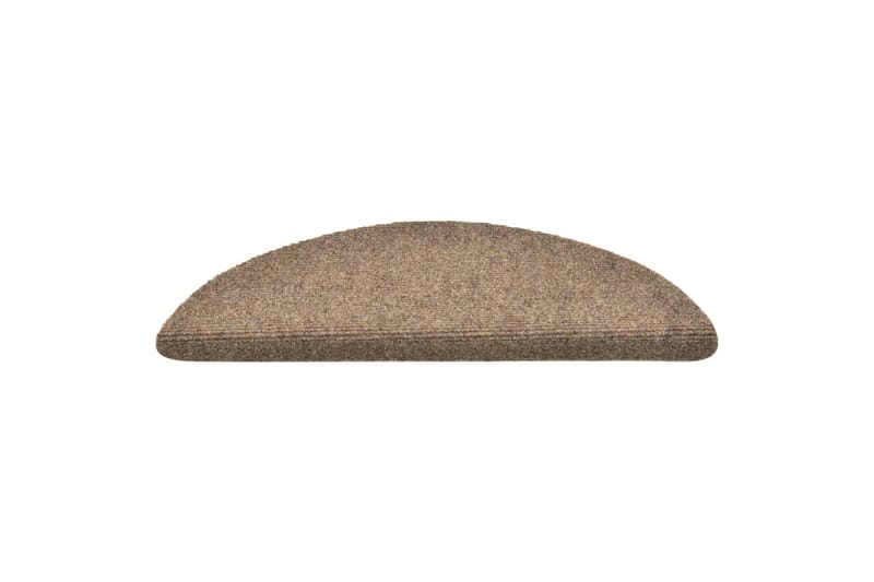 Selvklebende trappematter 15 stk krem 56x17x3cm nålestempel - Krem - Tekstiler - Tepper & Matter - Spesialmatte - Trappetepper