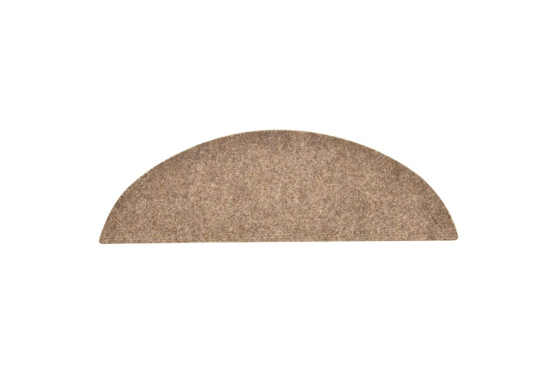 Selvklebende trappematter 15 stk krem 56x17x3cm nålestempel - Krem - Tekstiler - Tepper & Matter - Spesialmatte - Trappetepper