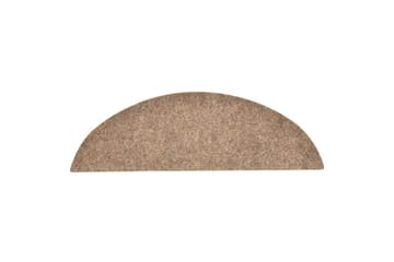 Selvklebende trappematter 15 stk krem 56x17x3cm nålestempel - Krem - Tekstiler - Tepper & Matter - Spesialmatte - Trappetepper