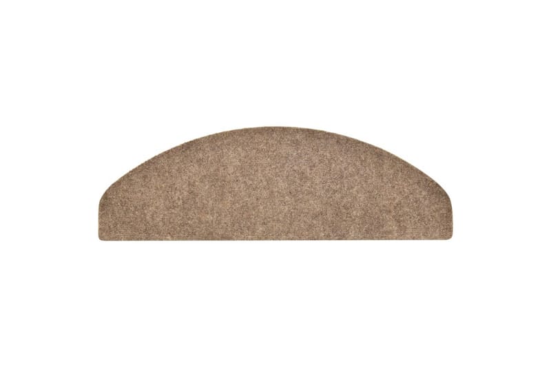 Selvklebende trappematter 15 stk krem 65x21x4cm nålestempel - Krem - Tekstiler - Tepper & Matter - Spesialmatte - Trappetepper