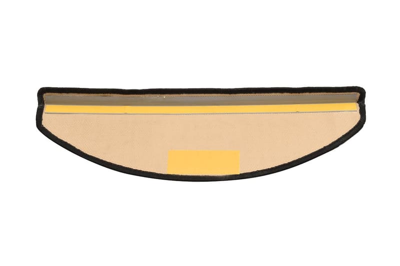 Selvklebende trappematter 15 stk svart og grå 65x21x4 cm - Flerfarget - Tekstiler - Tepper & Matter - Spesialmatte - Trappetepper