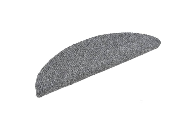 Selvklebende trappematter 5 stk 54x16x4 cm nålestempel - Grå - Tekstiler - Tepper & Matter - Spesialmatte - Trappetepper