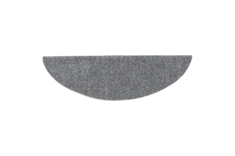 Selvklebende trappematter 5 stk 54x16x4 cm nålestempel - Grå - Tekstiler - Tepper & Matter - Spesialmatte - Trappetepper