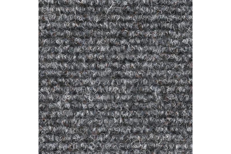Selvklebende trappematter 5 stk 65x21x4 cm nålestempel - Grå - Tekstiler - Tepper & Matter - Spesialmatte - Trappetepper